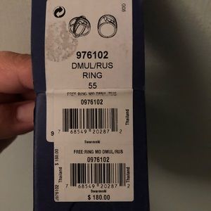 Swarovski bird cage ring